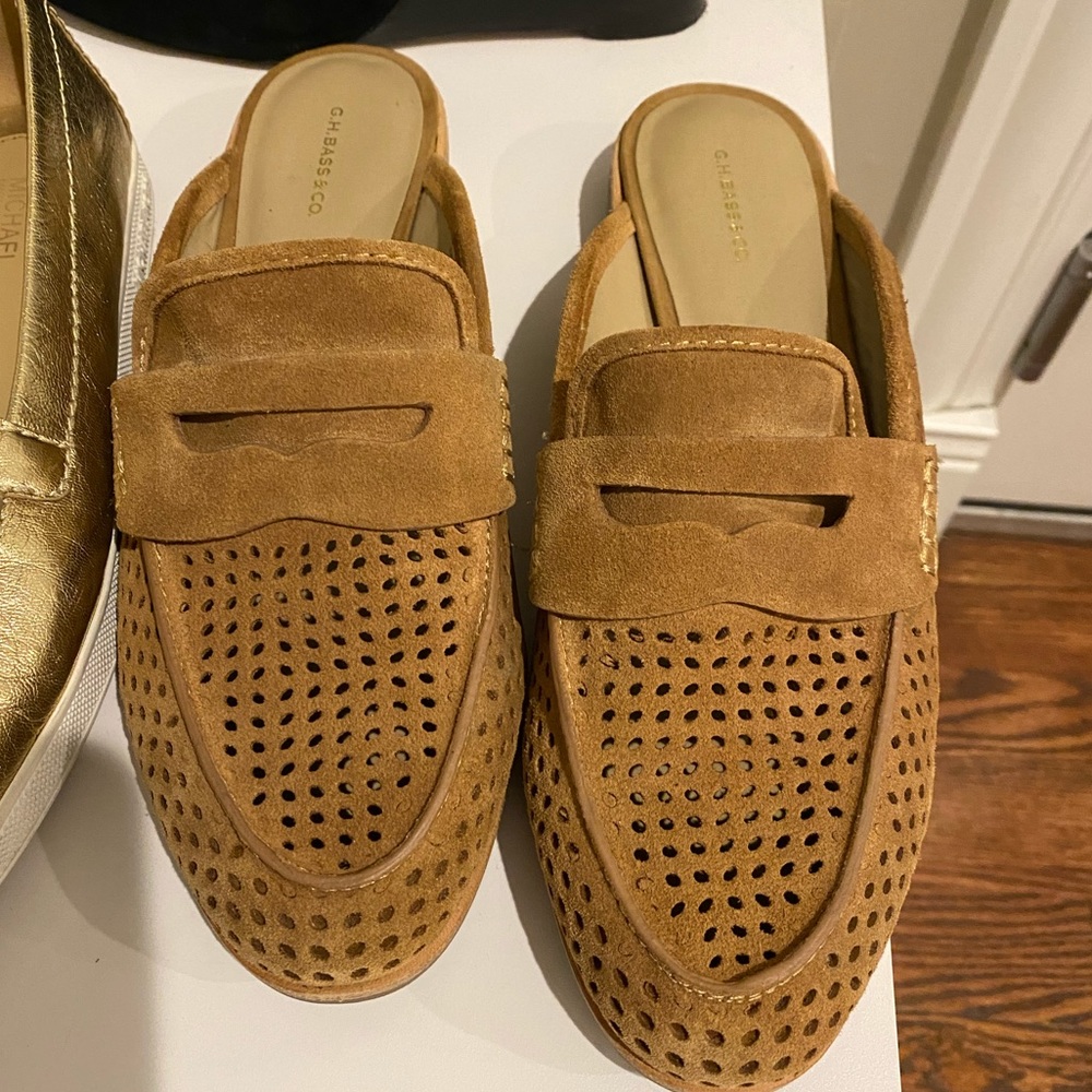 GH Bass slide loafers, never worn